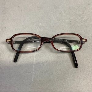 Oval Brown Glasses Frame
